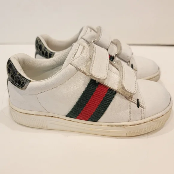 Gucci slip on ace sneaker white with web